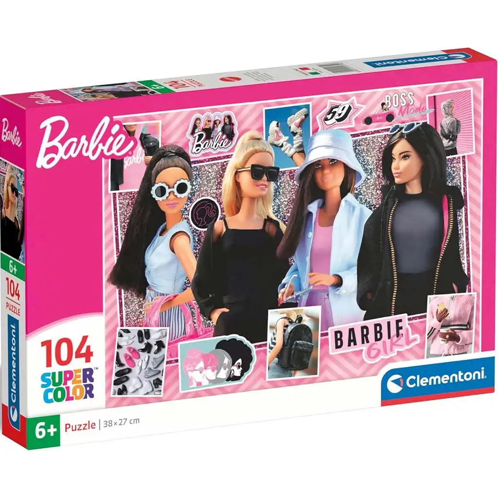 Modische Barbie-Puppen 104-teiliges Supercolor-Puzzle - Clementoni Bild 1