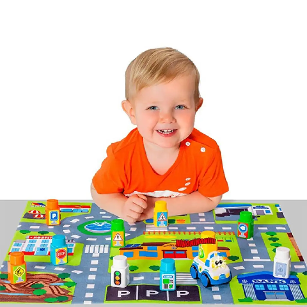 Molto: Spielmatte mit Bausteinen 12 Stück 62x62cm Bild 4