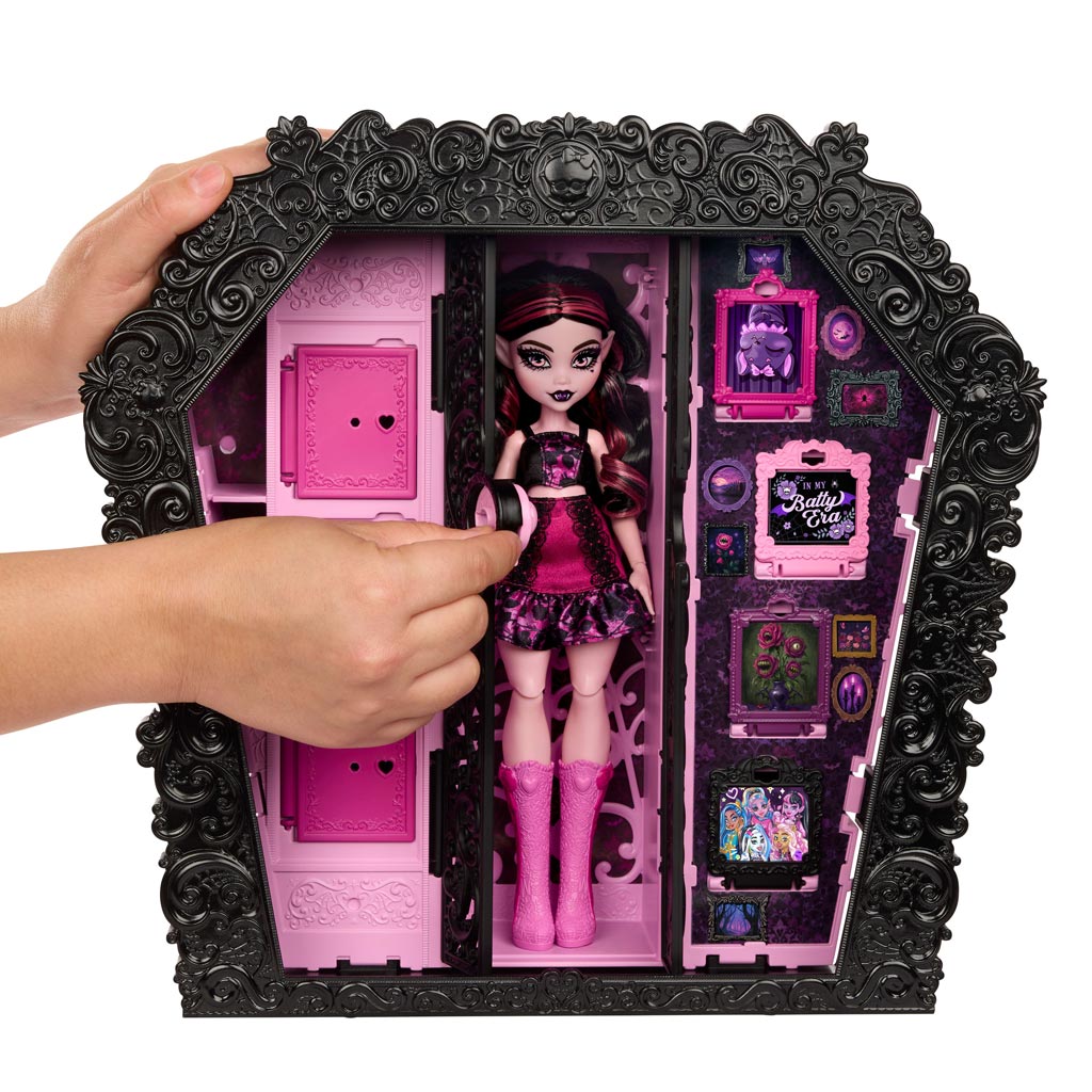 Monster High Gruselige Mode Ankleidezimmer mit Draculaura Puppe - Mattel Bild 5