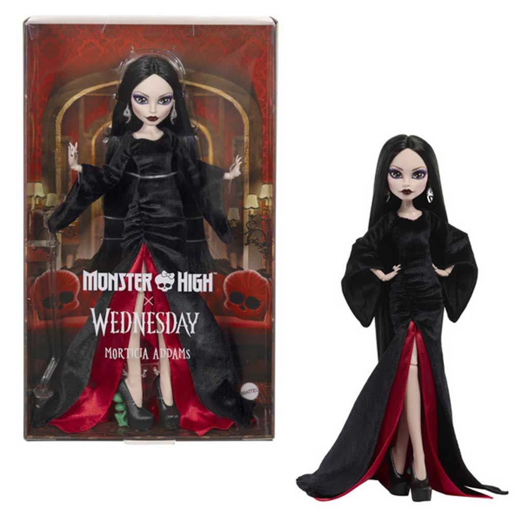 Monster High: Mittwoch Mortica Adams Puppe 28cm - Mattel Bild 1