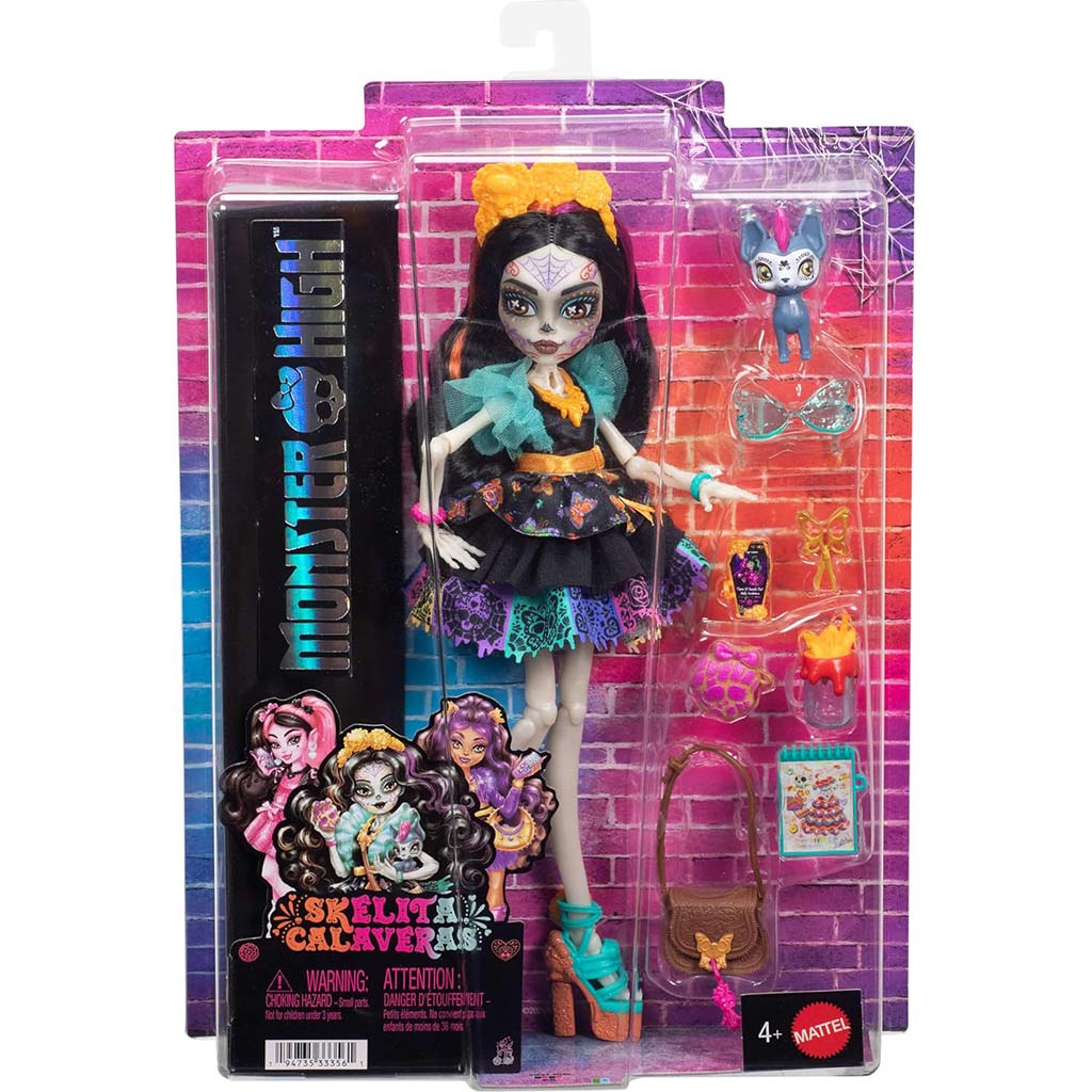 Monster High Skelita Calaveras Puppe mit Zubehör - Mattel Bild 1