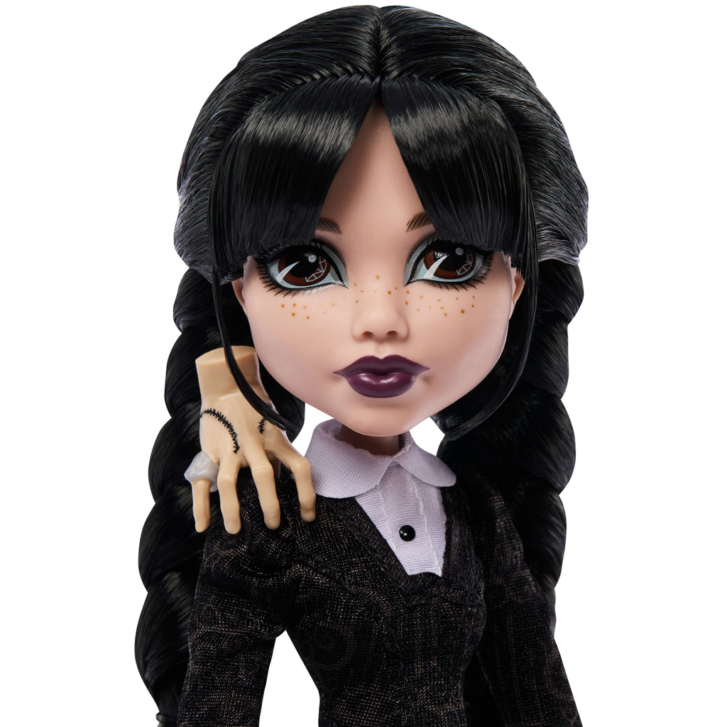 Monster High x Wednesday – Wednesday Addams Puppe mit Zubehör – Mattel Bild 2
