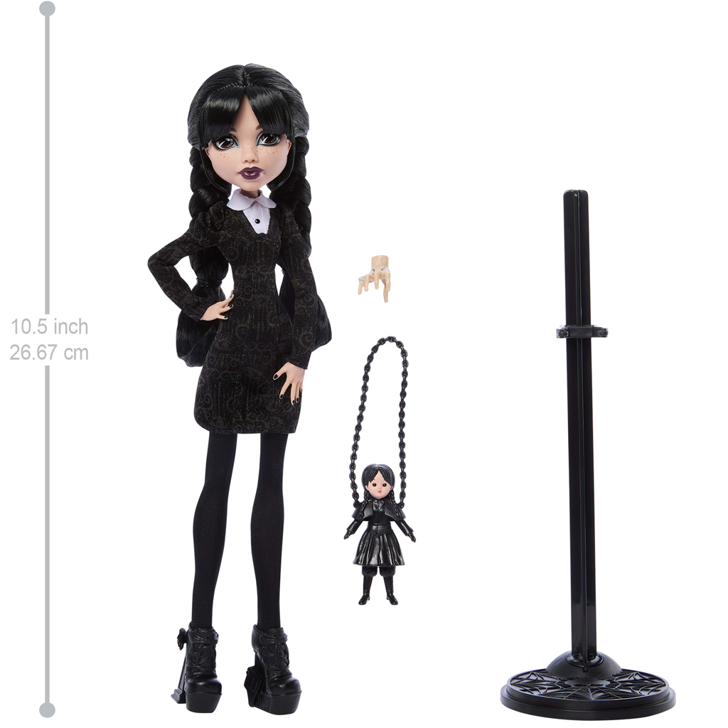 Monster High x Wednesday – Wednesday Addams Puppe mit Zubehör – Mattel Bild 3