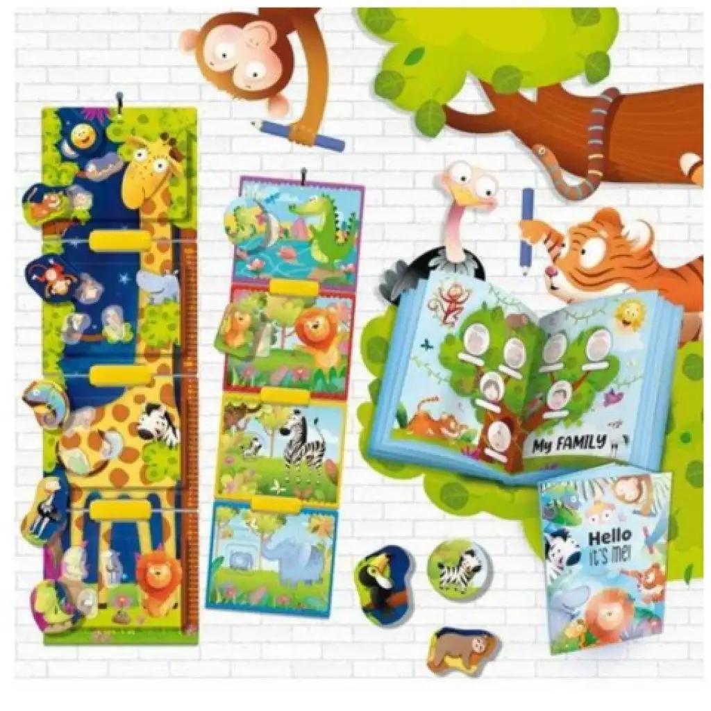 Montessori Baby: Giraffen-Höhenmesser Bild 2