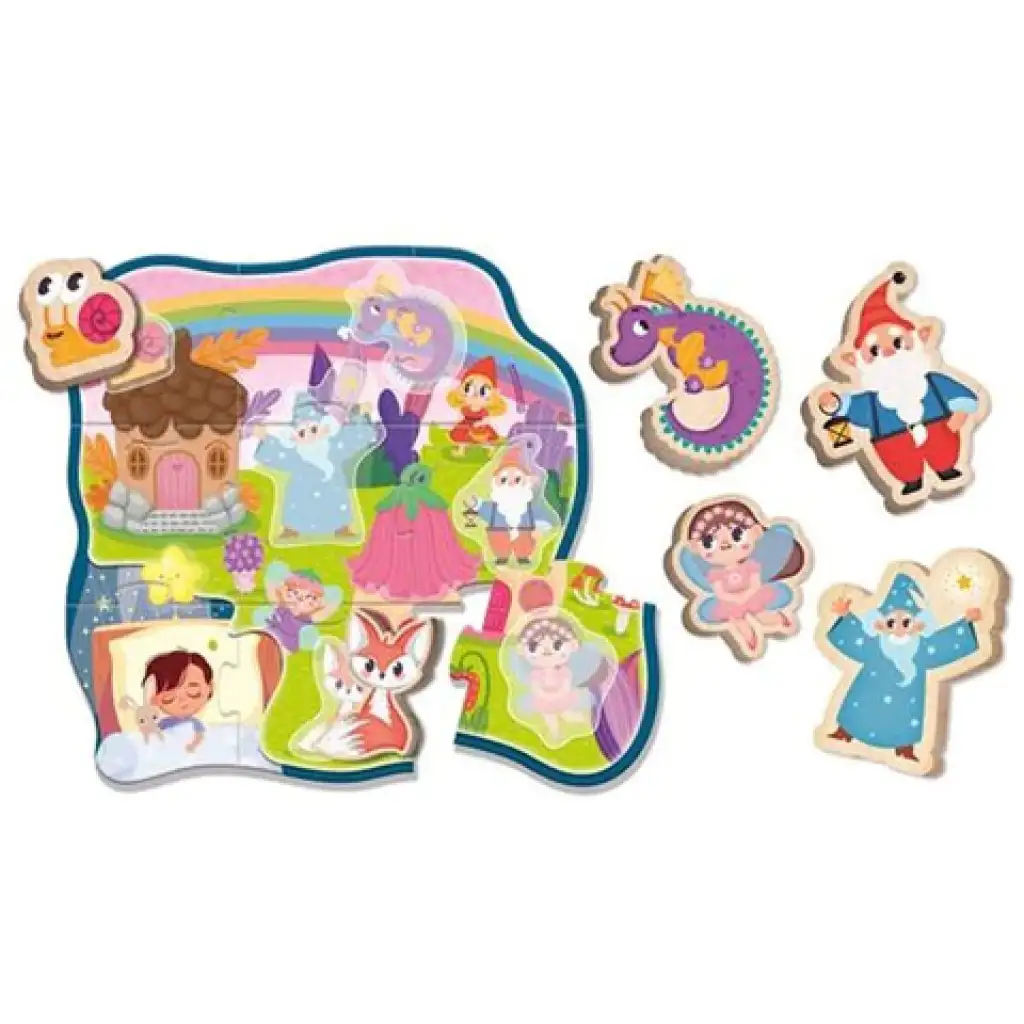 Montessori Baby Holzpuzzle - Traum Bild 2