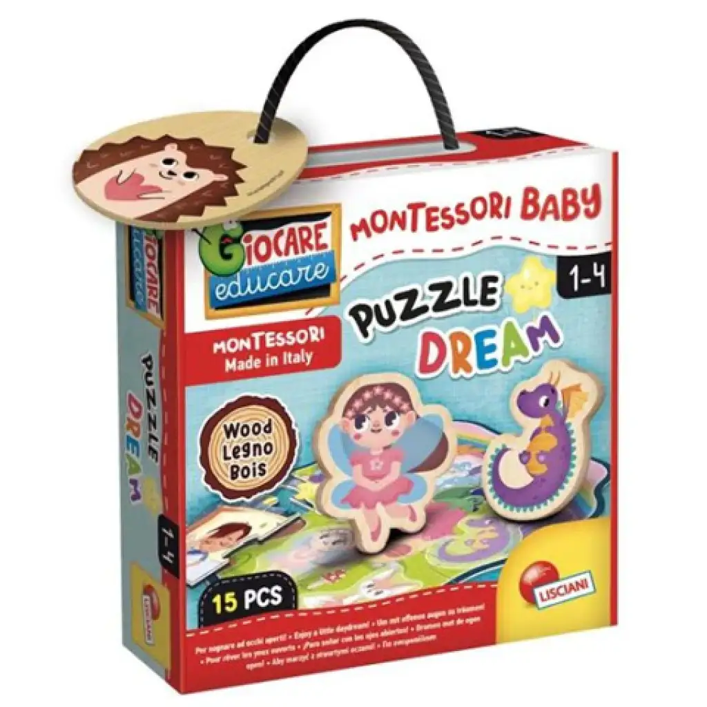 Montessori Baby Holzpuzzle - Traum Bild 1