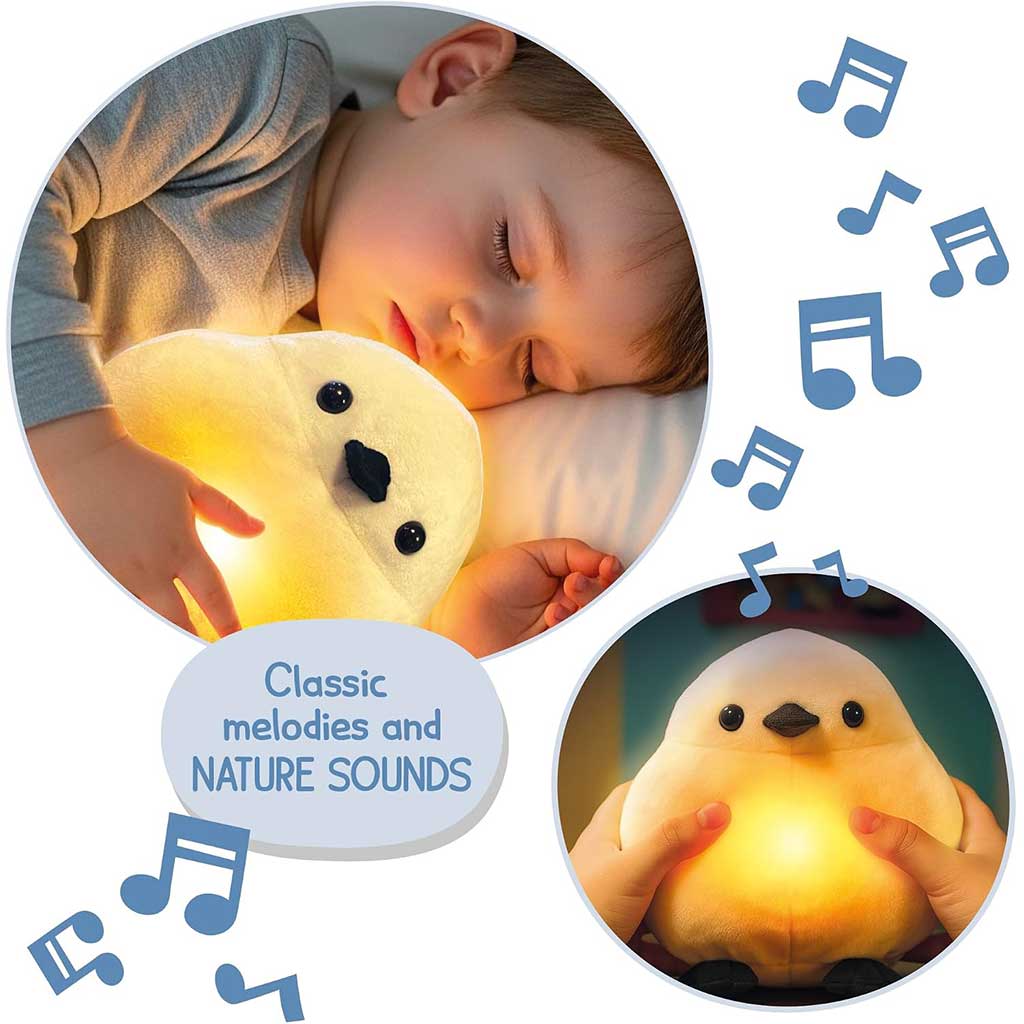 Montessori Baby Snow Fairy LED-Musik-Plüschvogel - Lisciani Bild 3