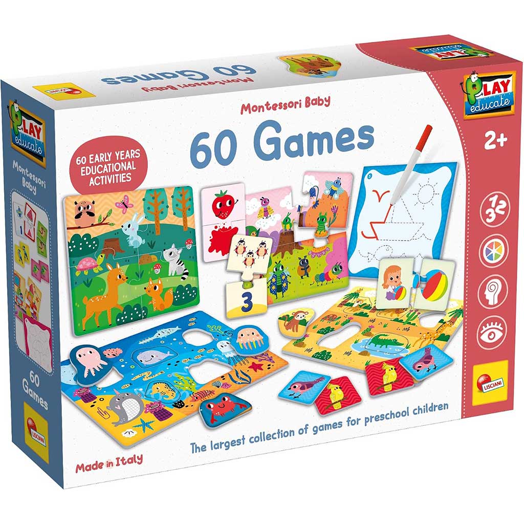 Montessori Baby: Spielesammlung mit 60 Fähigkeiten fördernden Spielen - Lisciani Bild 1