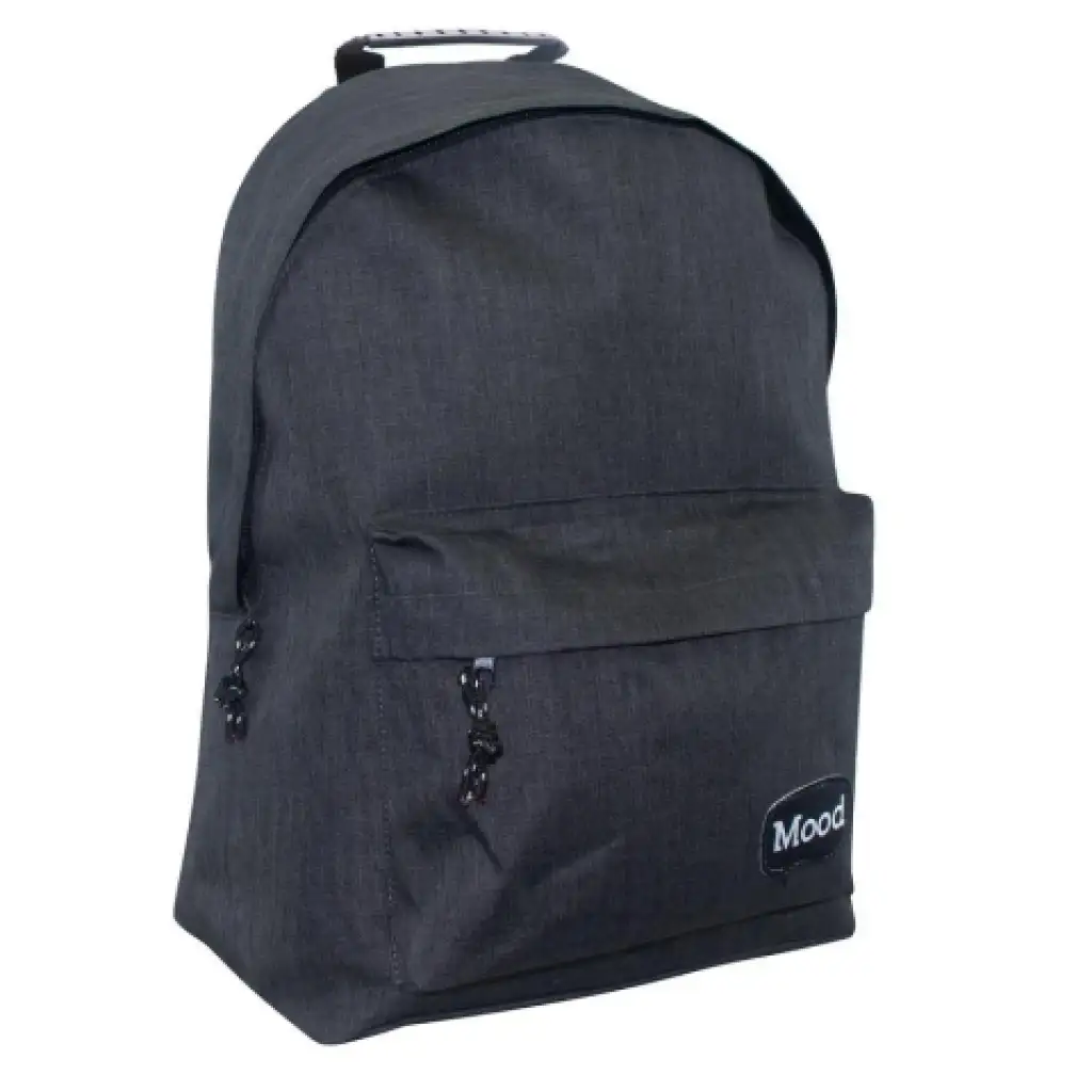 Mood Sigma schwarze Schultasche Rucksack 40x30x15cm Bild 1