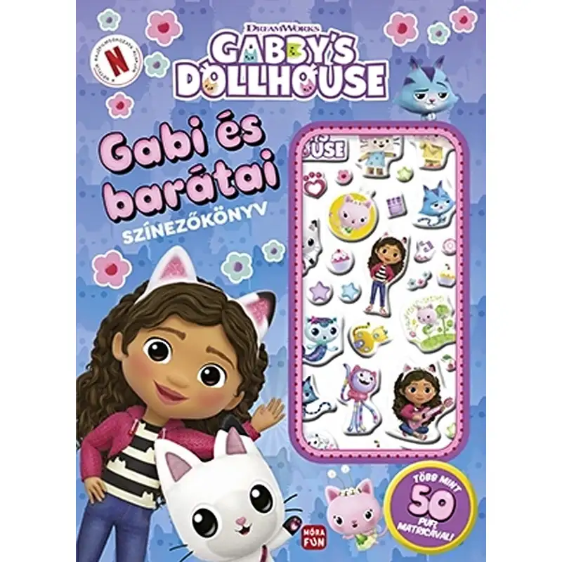 Móra: Gabi und ihre Freunde - Gabys Puppenhaus - Malbuch mit Puffy-Stickern Bild 1