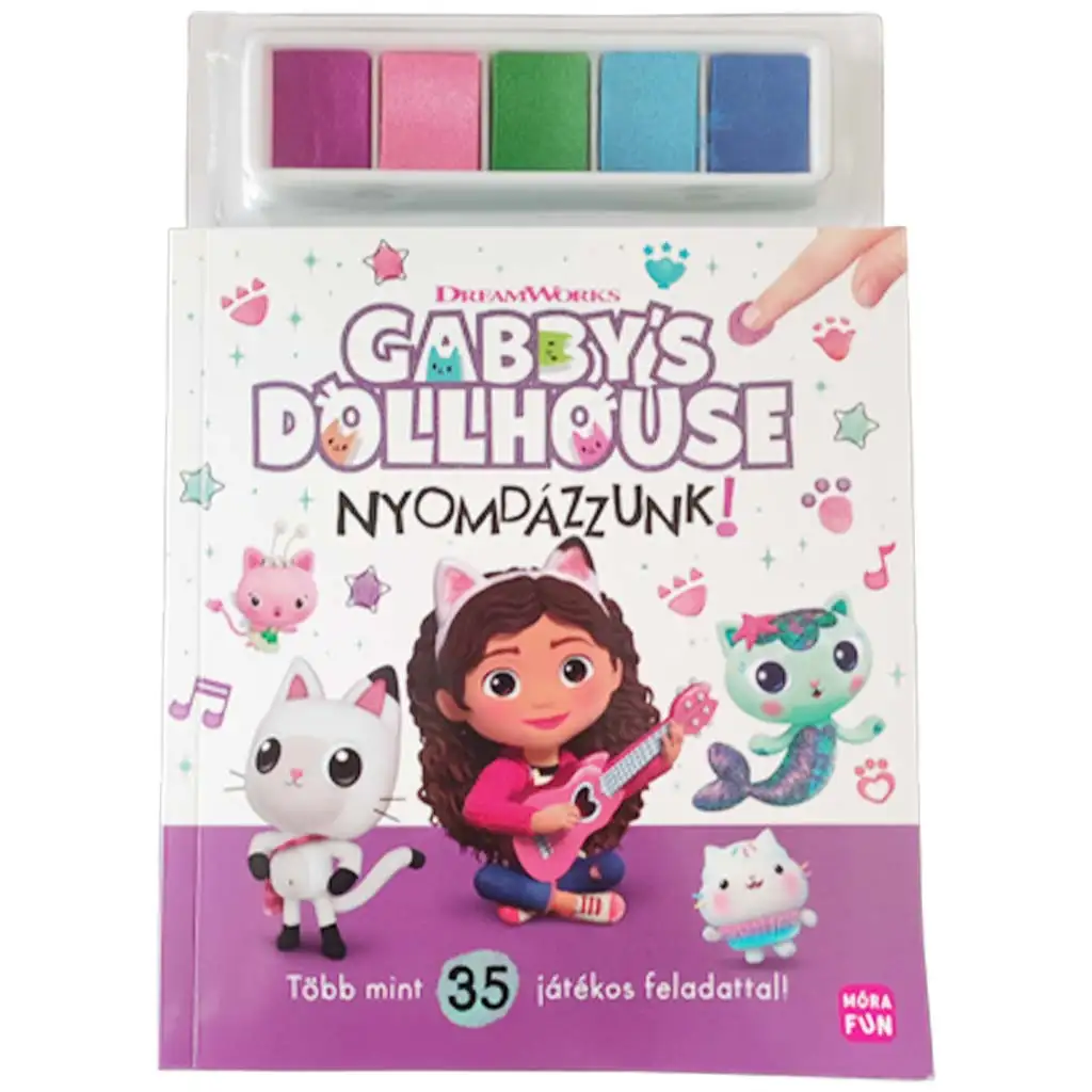 Móra: Gabis Puppenhaus - Lass uns drucken! Beschäftigungsbuch Bild 1