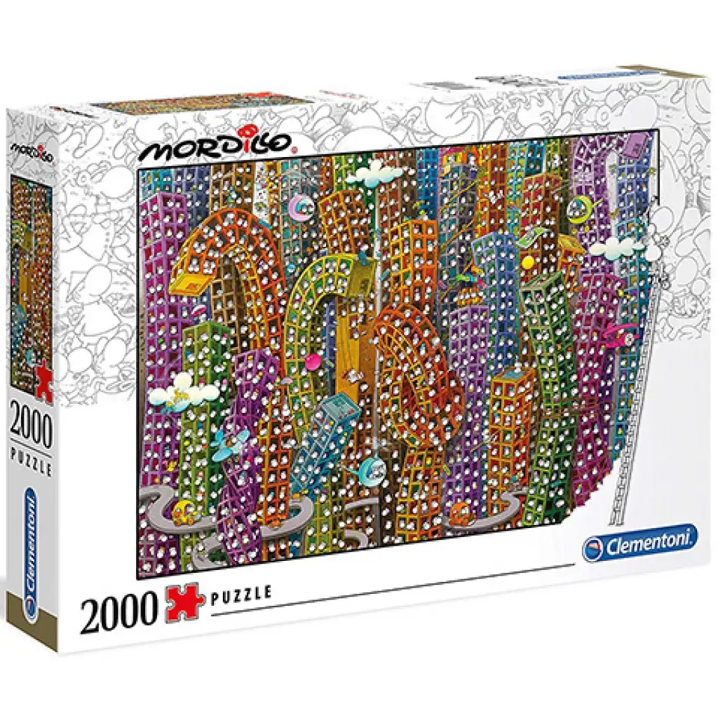 Mordillo Der Dschungel Puzzle 2000 Teile - Clementoni Bild 1