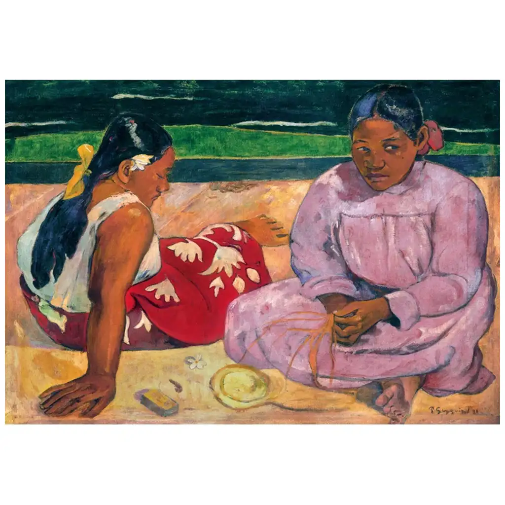 Museum Collection: Gauguin - Frauen von Tahiti am Strand 1000-teiliges Puzzle mit Poster - Clementoni Bild 2