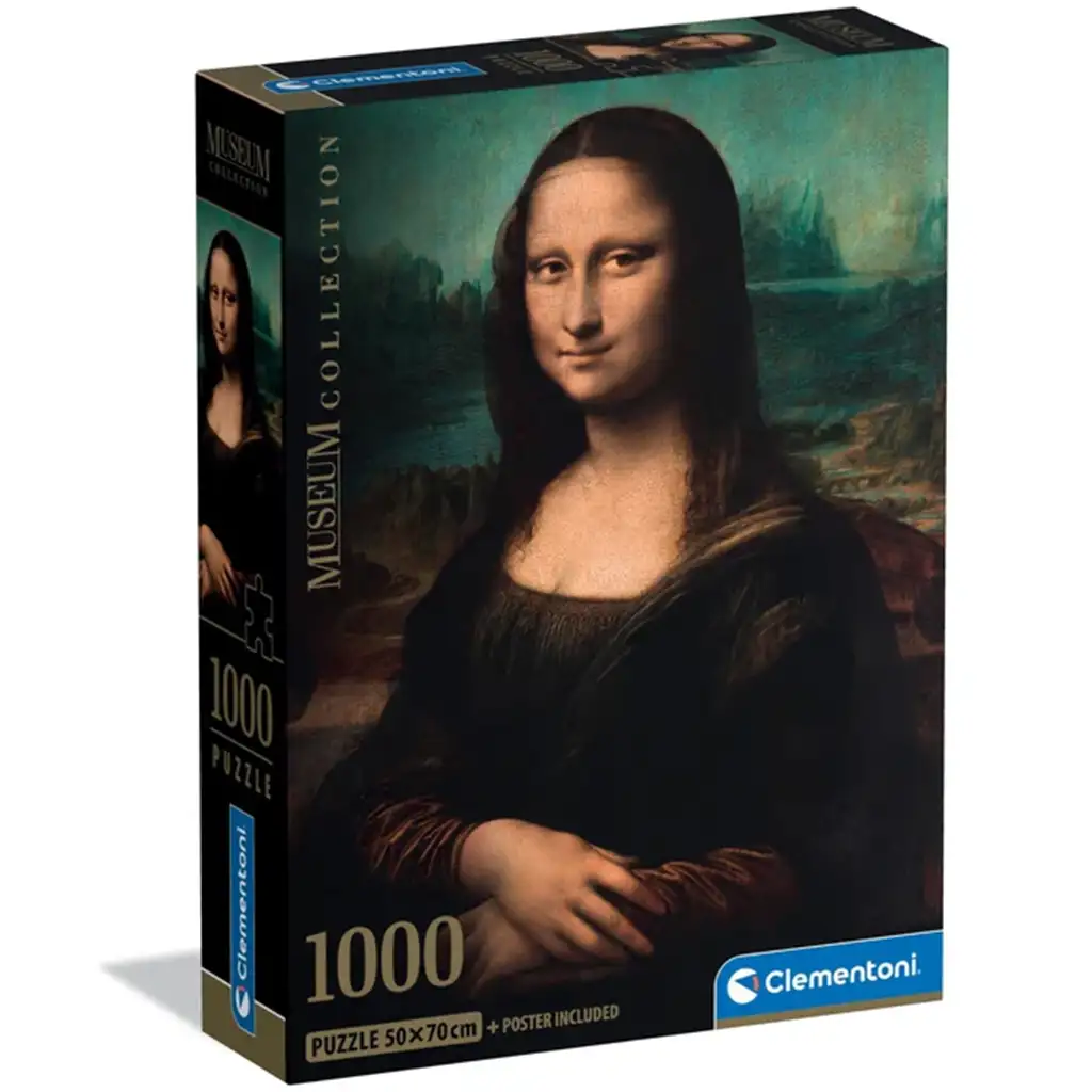 Museum Collection: Leonardo da Vinci - Mona Lisa 1000-teiliges Puzzle - Clementoni Bild 1