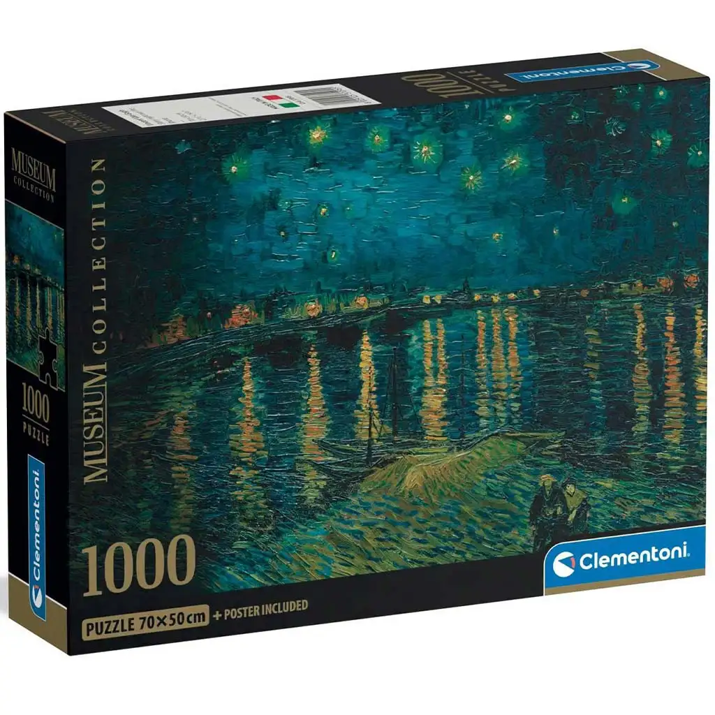Museum Collection: Van Gogh - Sternennacht 1000-teiliges HQC Kompaktpuzzle - Clementoni Bild 1