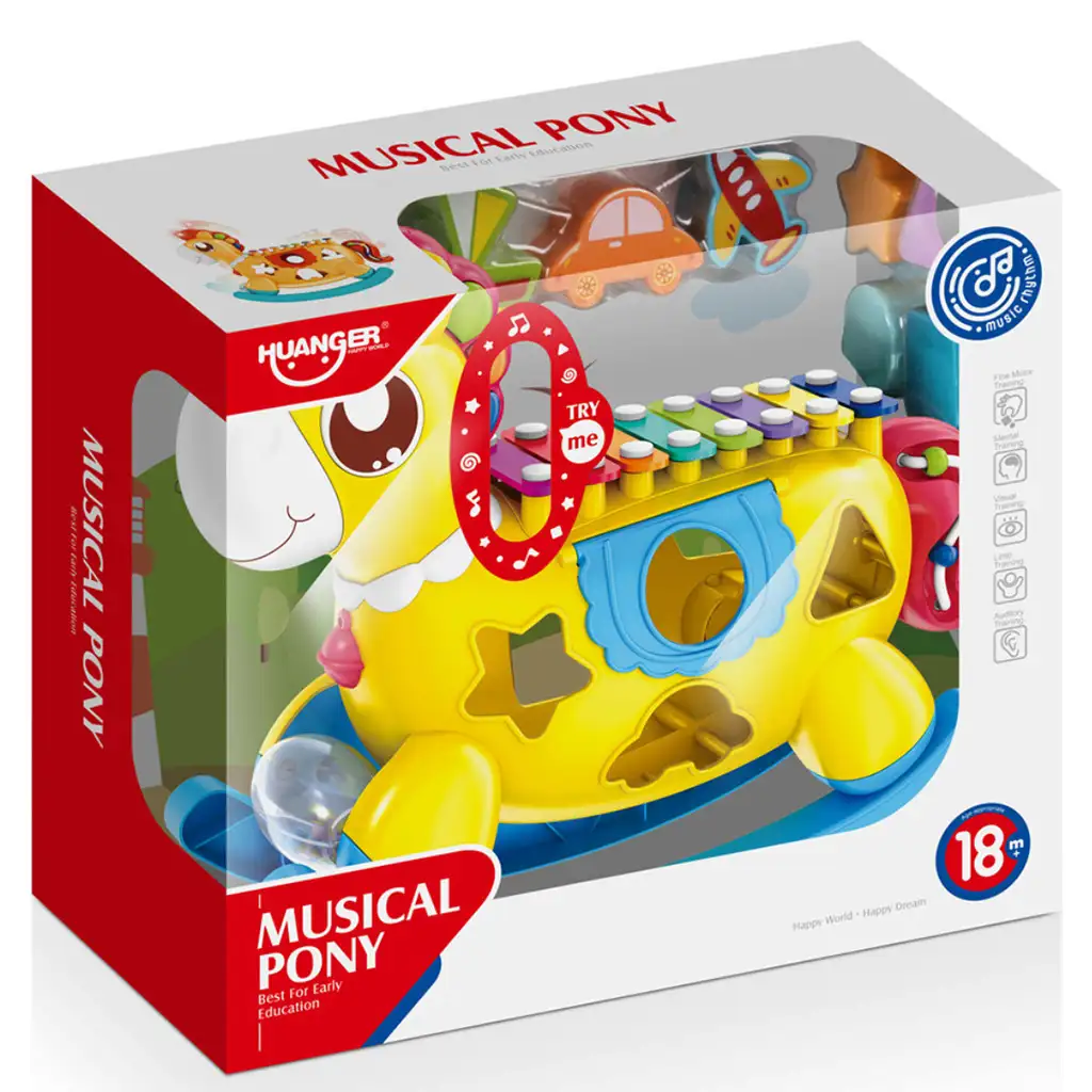 Music World: Lernspielzeug Schaukelpferd mit Xylophon und Licht Bild 3