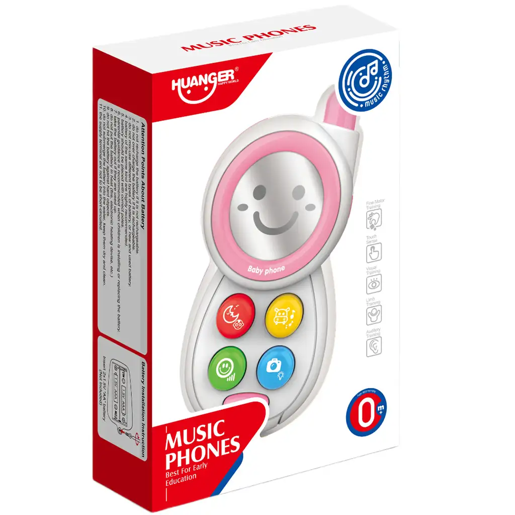 Music World: Rosa Babytelefon mit Licht und Ton Bild 3