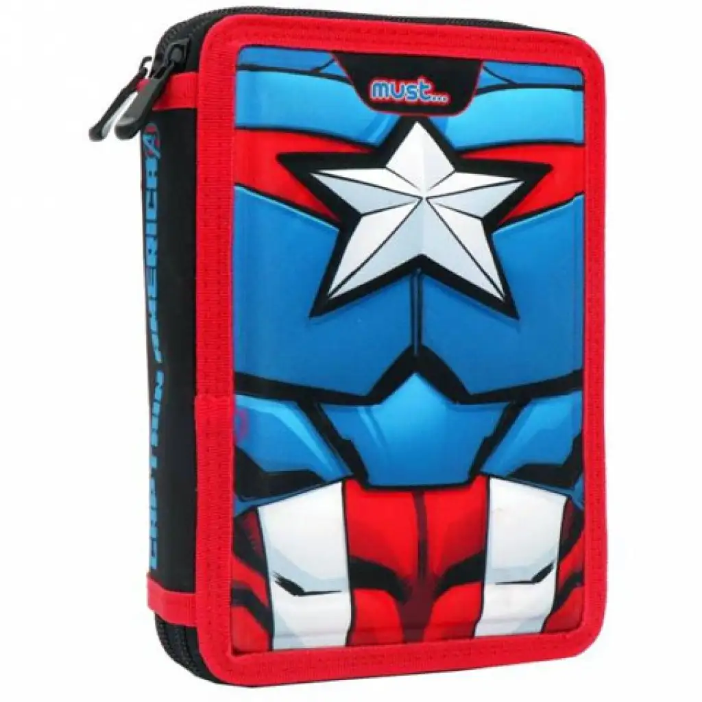 Muss... Captain America gefülltes Etagen-Federmäppchen Bild 1