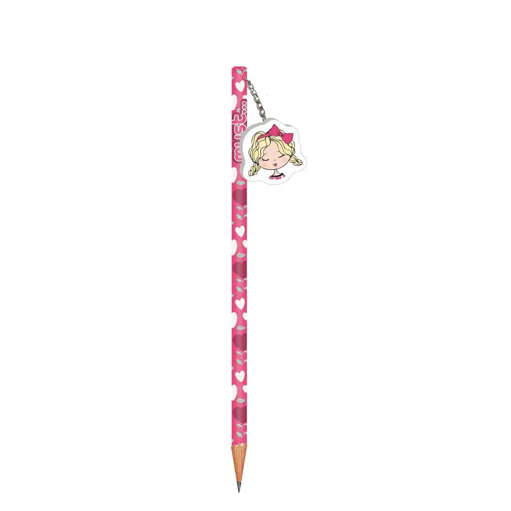Must: Mädchen oder Eiskugel Bleistift mit Radiergummi 1Stück Bild 3