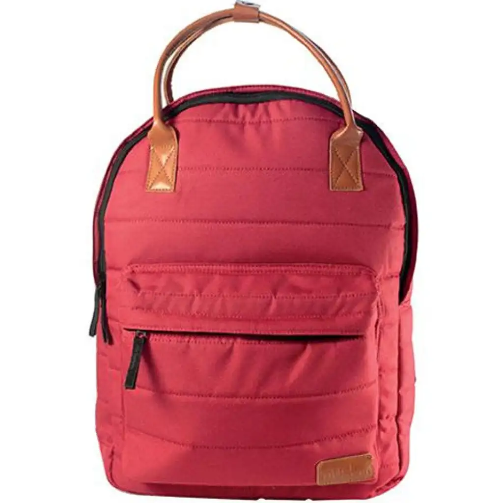 Muss: Roter, abgerundeter Schulranzen, Rucksack 40x30x12cm Bild 1