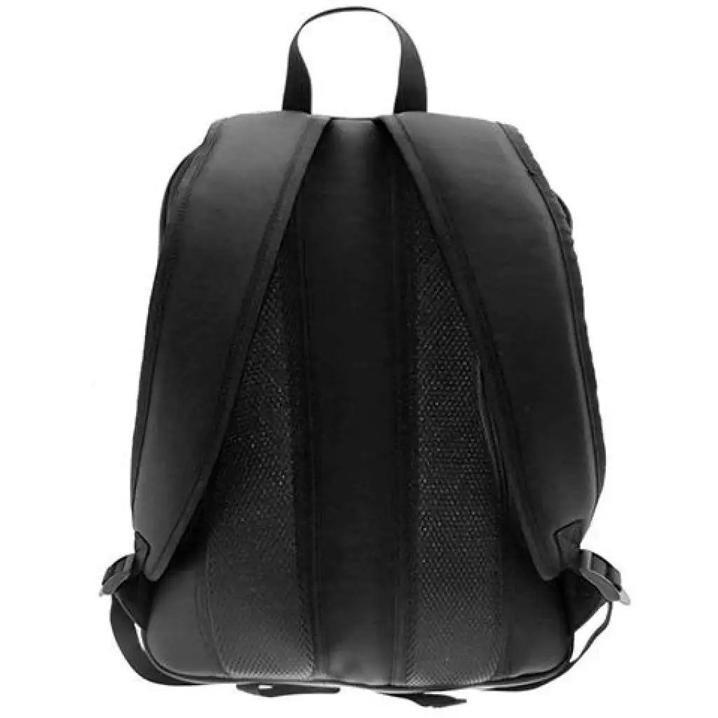 Must: Abgerundeter schwarzer Schulranzen mit Lederoptik, Rucksack 30x13x41cm Bild 2
