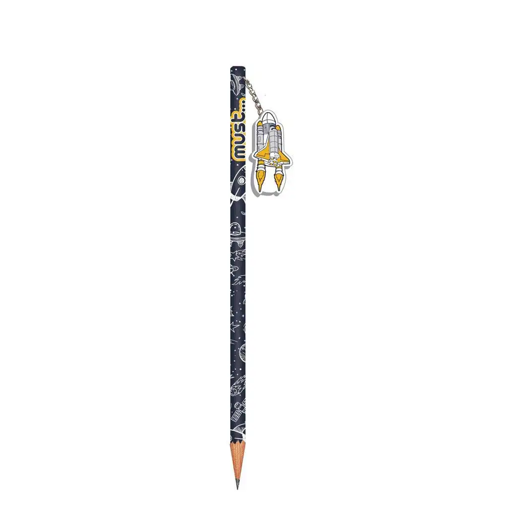 Must: Astronauten- oder Gamer-Bleistift mit Radierer 1 Stück Bild 2