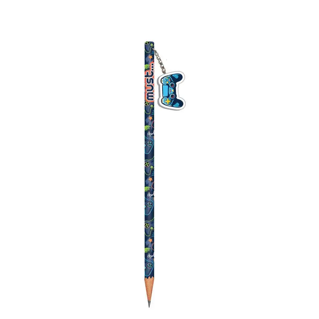 Must: Astronauten- oder Gamer-Bleistift mit Radierer 1 Stück Bild 3
