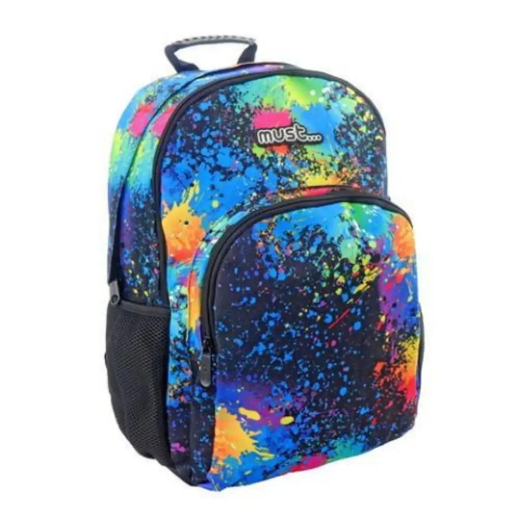 Must Color Splash Schultasche Rucksack 45x33x16cm Bild 1