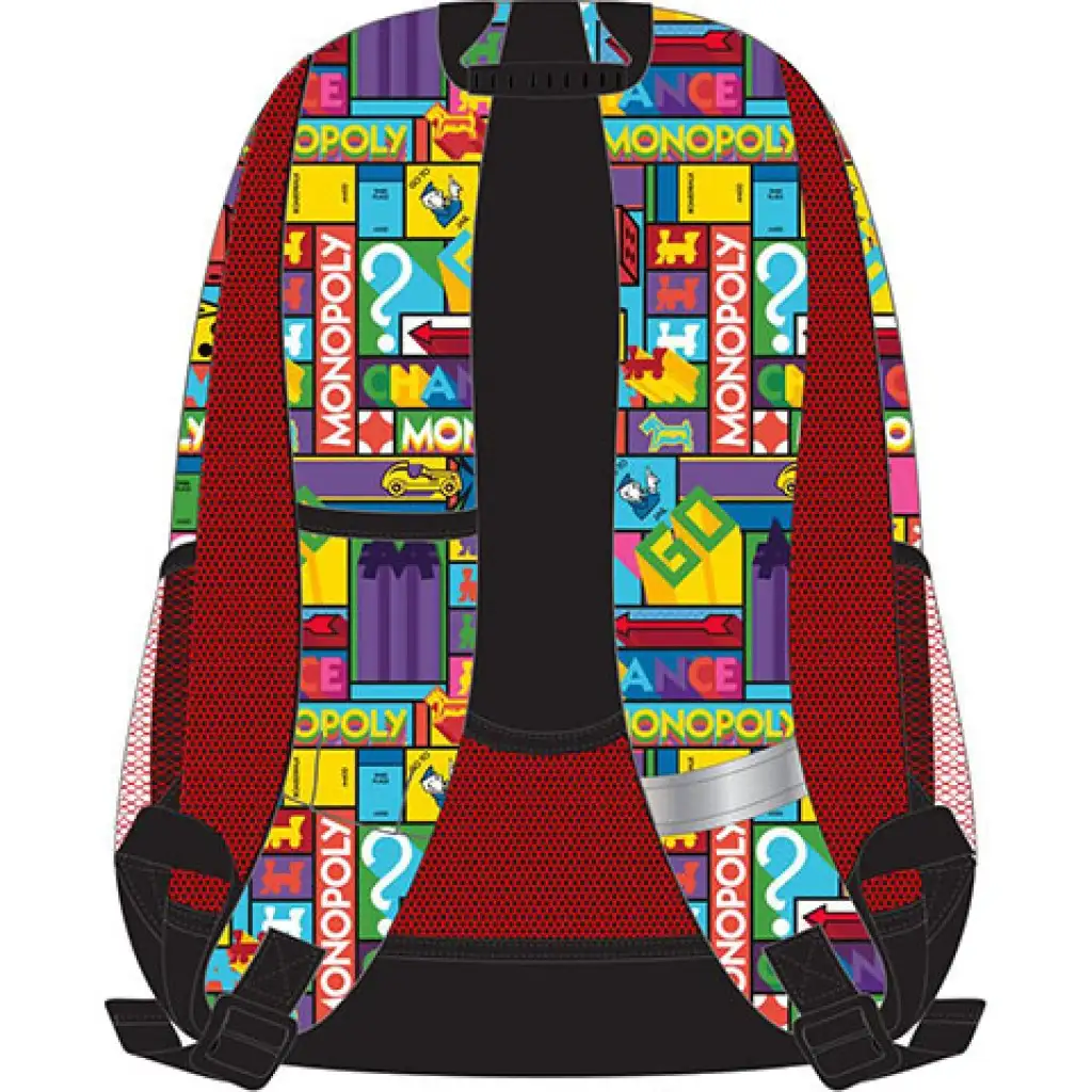 Must: Monopoly abgerundeter dreifach unterteilter Schulranzen, Rucksack 33x16x45cm Bild 2