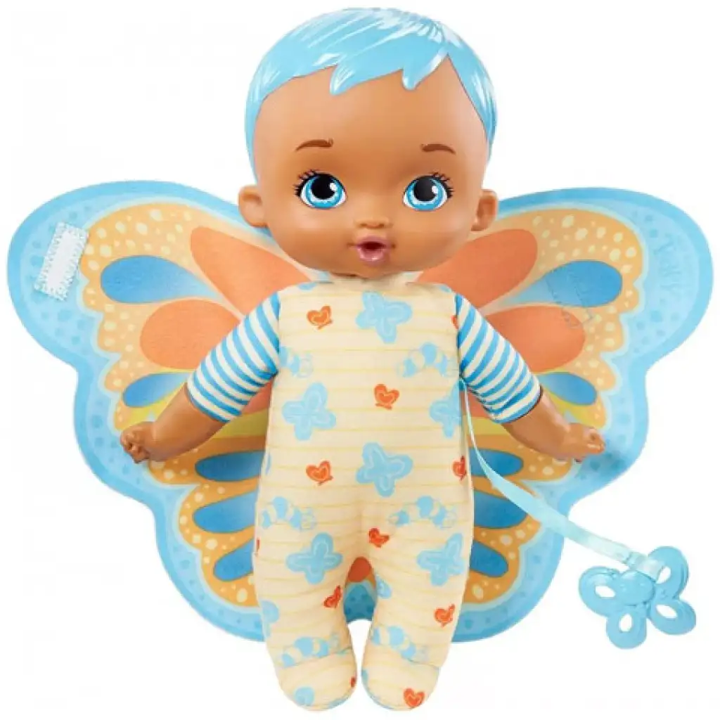 My Garden Baby: Süßes Baby kuscheliges blaues Schmetterlingsbaby 23cm - Mattel Bild 2
