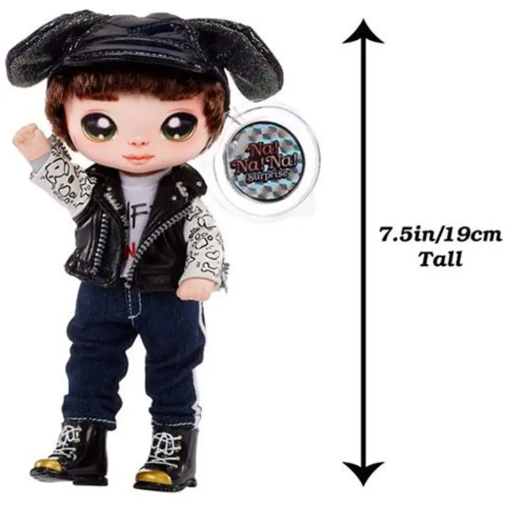 Na! Na! Na! Surprise: 2-in-1 Glam Metallic Überraschung Modepuppe mit Geldbörse - Maxwell Dane Bild 3