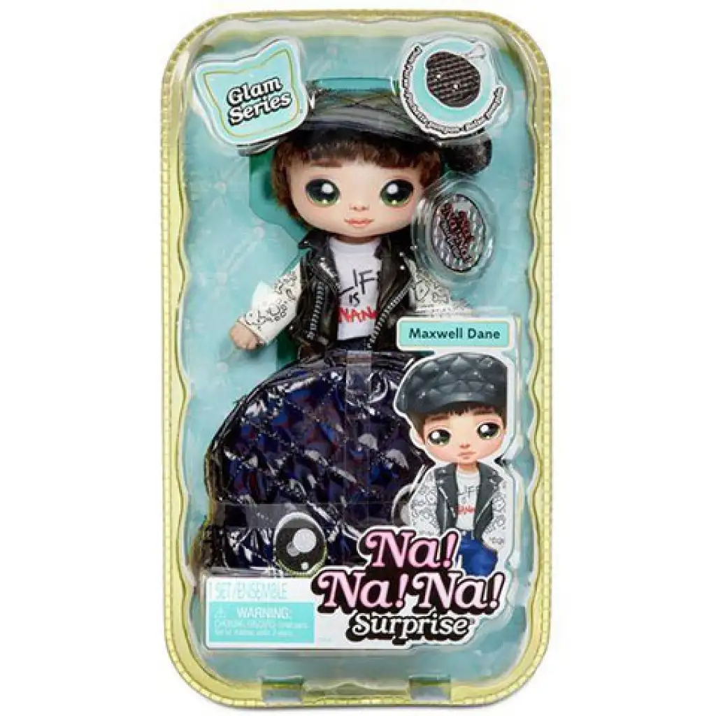 Na! Na! Na! Surprise: 2-in-1 Glam Metallic Überraschung Modepuppe mit Geldbörse - Maxwell Dane Bild 1