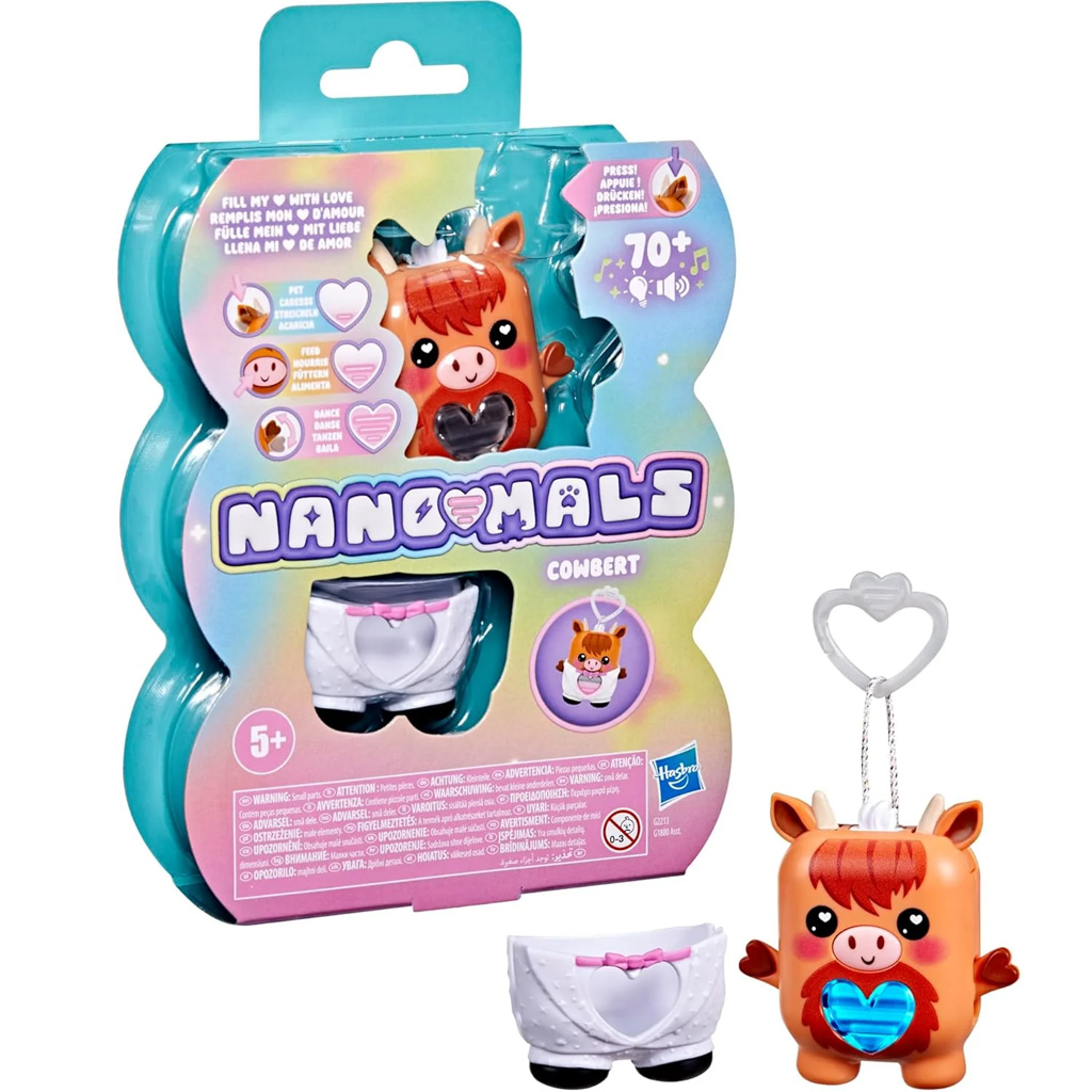 Nano-Mals: Cowbert interaktive elektronische Kuhfigur – Hasbro Bild 1