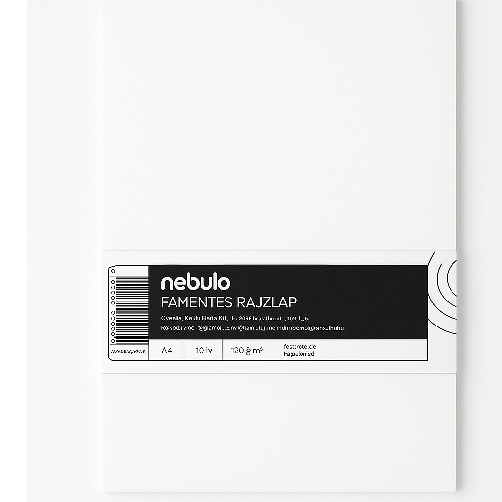 Nebulo: Papierband Holzrahmen Zeichenblatt A/4 10er-Pack Bild 1