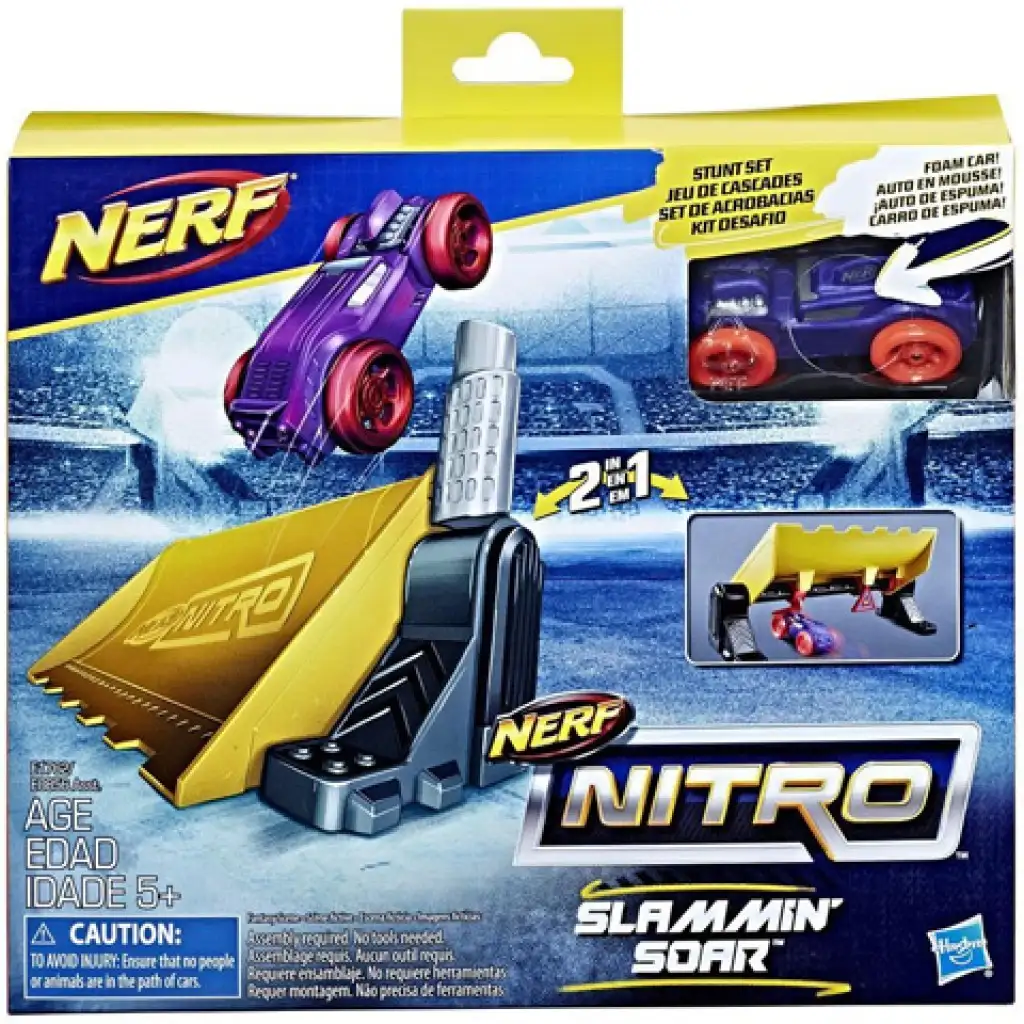 Nerf Nitro: Slammin’ Soar Stunt-Schaumstoffauto - Hasbro Bild 1