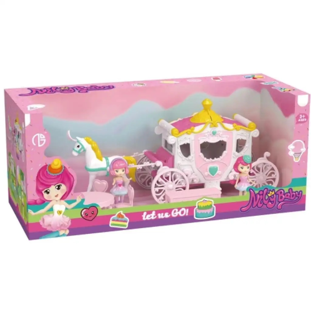 Nily Baby magischer Spielzeugwagen mit Figur und Zubehör Bild 1