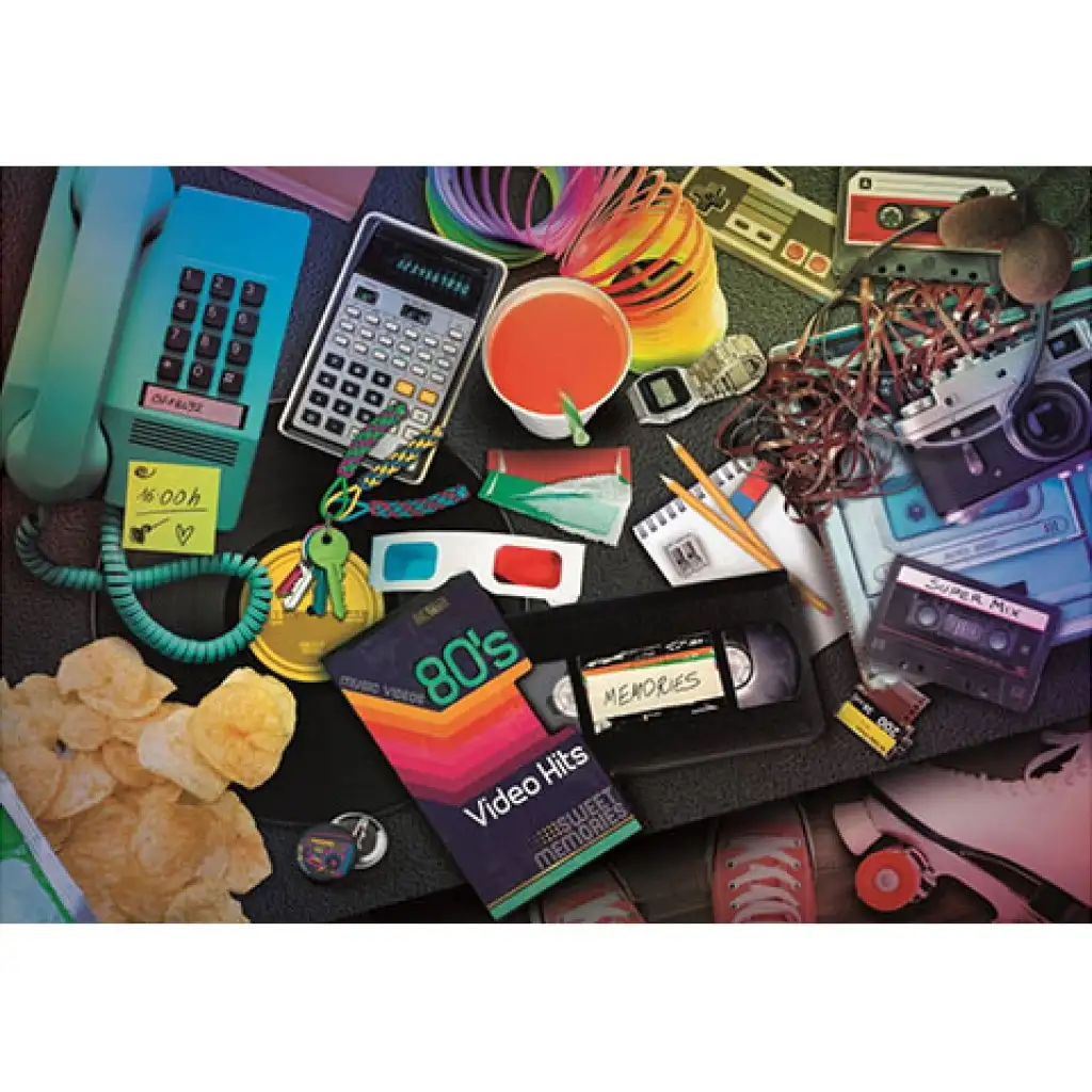 Nostalgie der 80er Jahre HQC Puzzle 1000 Teile - Clementoni Bild 2