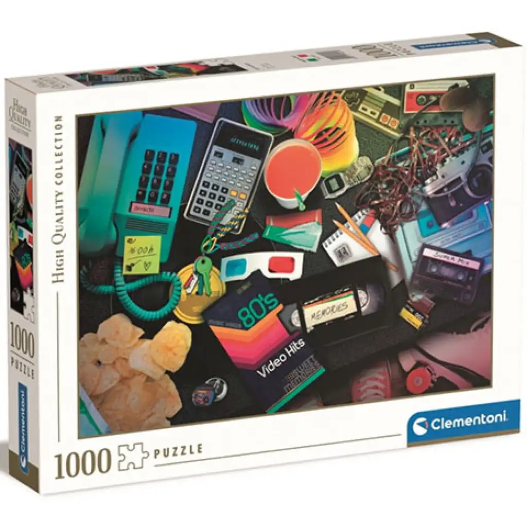Nostalgie der 80er Jahre HQC Puzzle 1000 Teile - Clementoni Bild 1