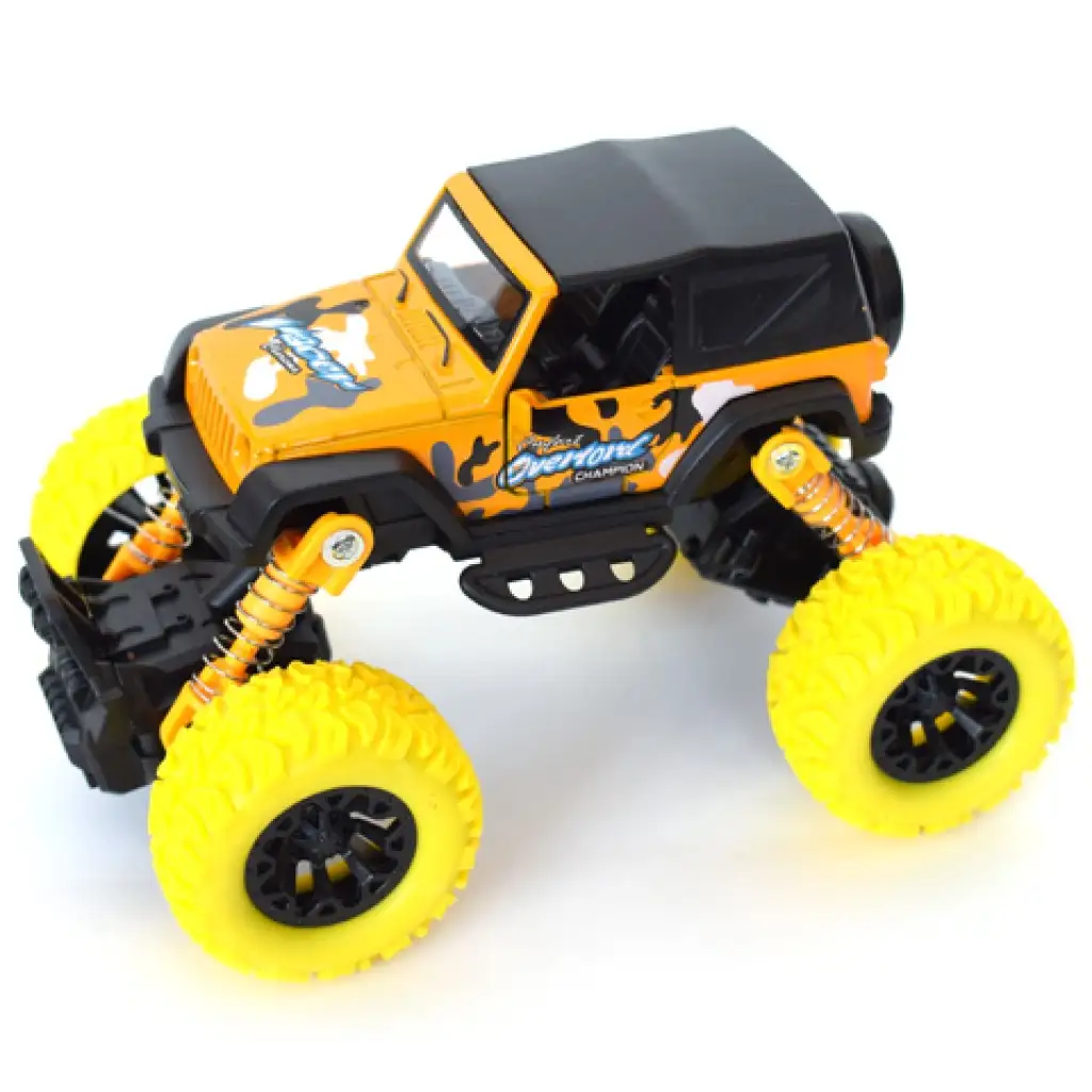 Off-Road Rückziehauto gelber Geländewagen 1/32 Bild 2