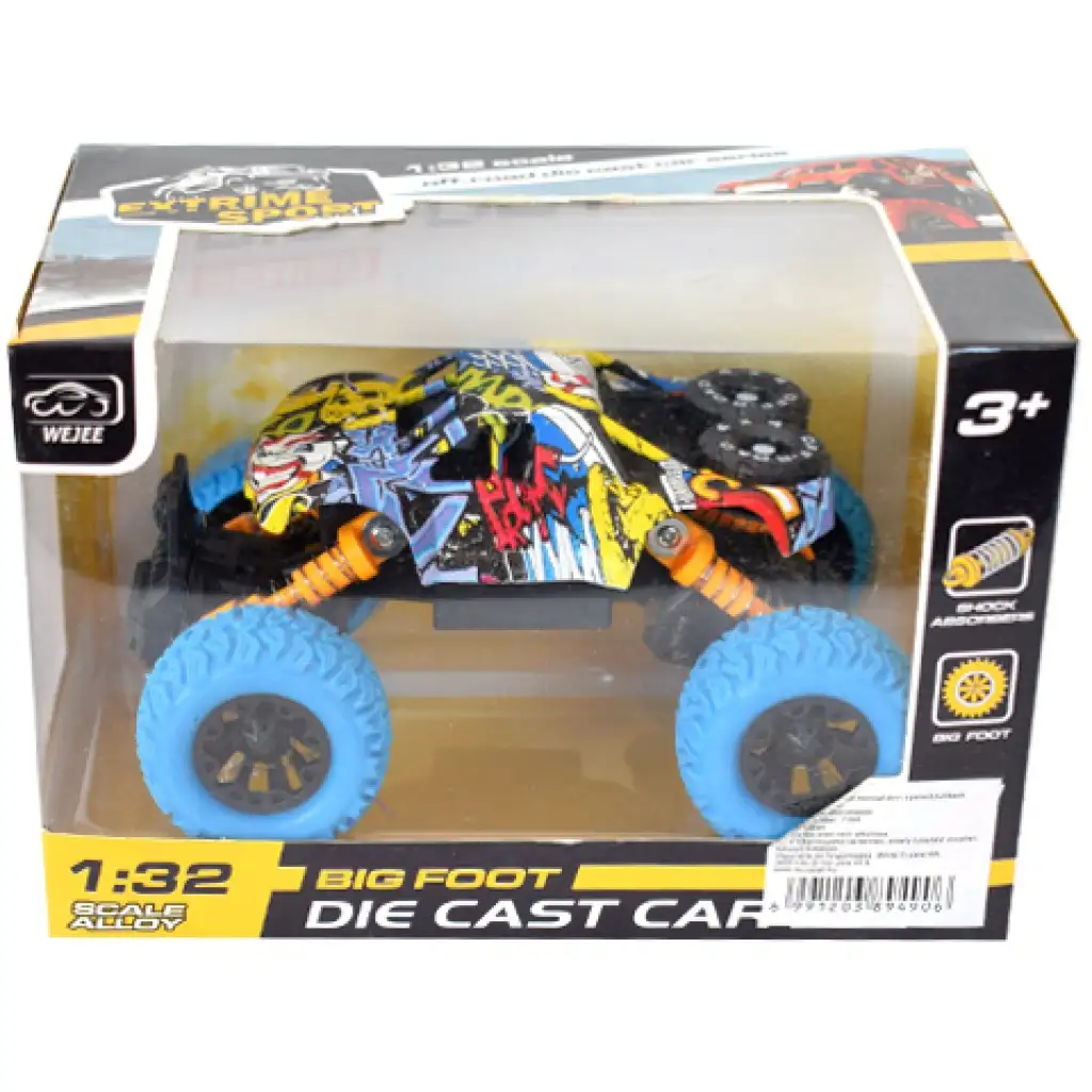 Off-Road Rückziehauto grauer Geländewagen 1/32 Bild 2