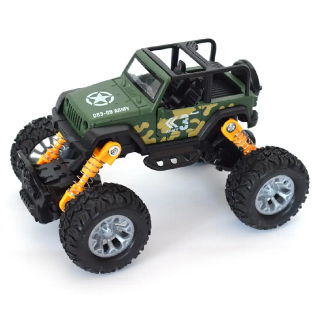 Off-Road Rückziehauto grauer Geländewagen 1/32 Bild 4