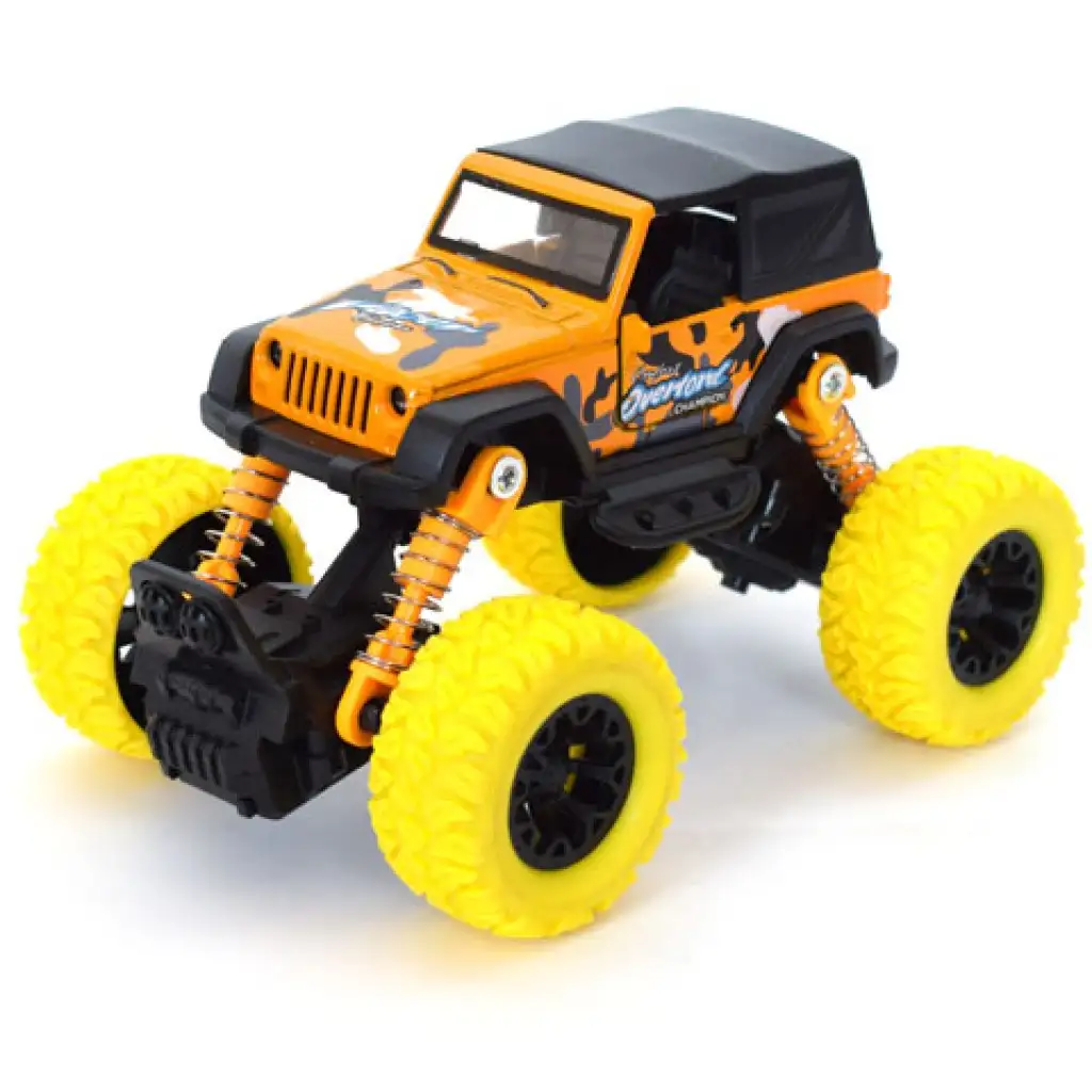 Off-Road Rückziehauto orange Geländewagen 1/32 Bild 2