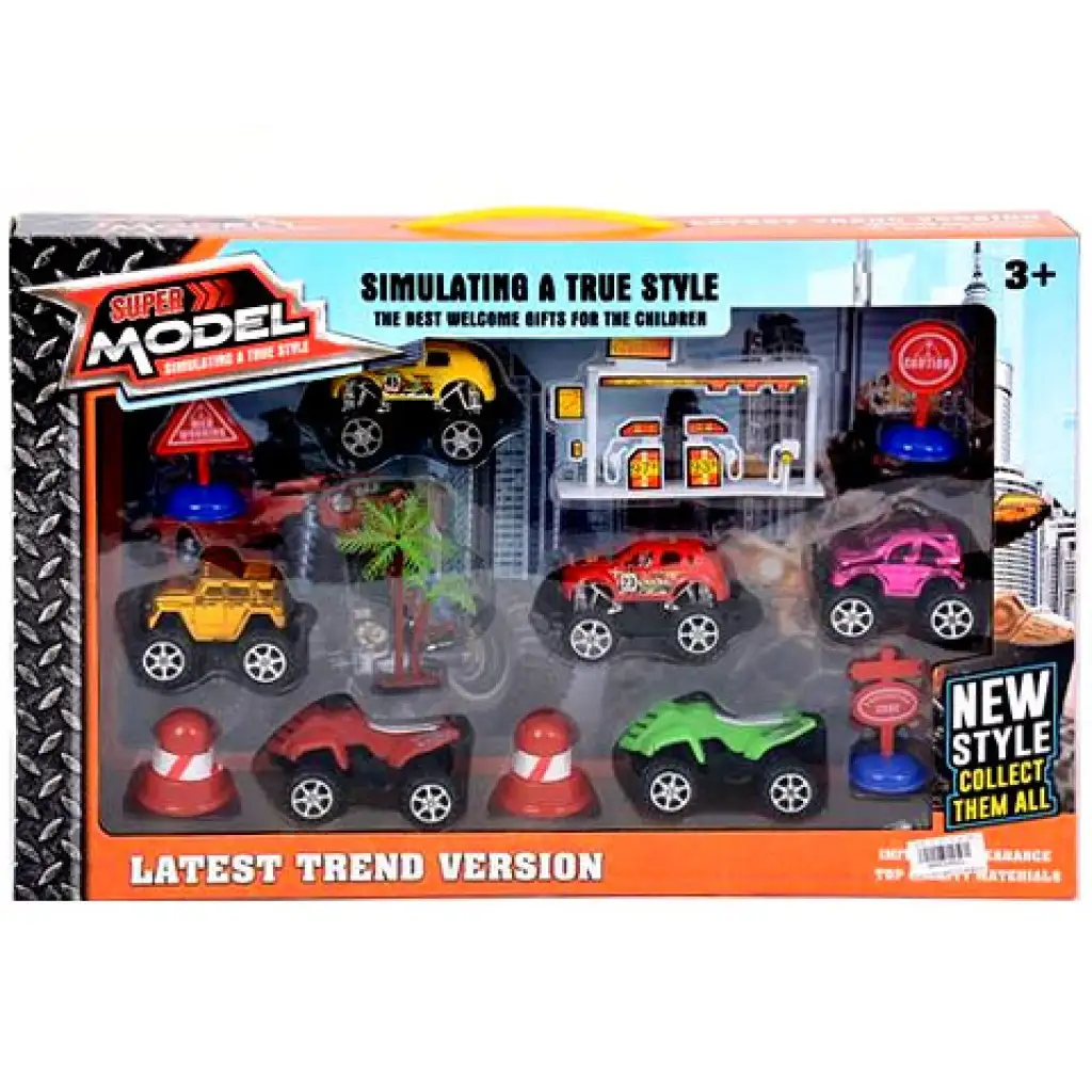 Offroad-Spielset mit 6 Autos Bild 1