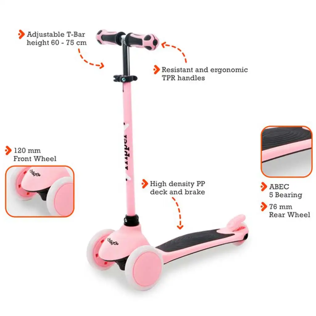 On and Go pink Dreirad-Roller - Mondo Toys Bild 2