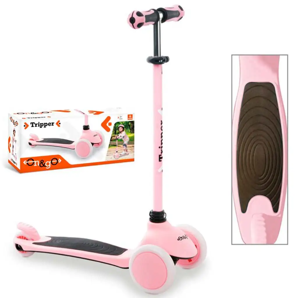 On and Go pink Dreirad-Roller - Mondo Toys Bild 1