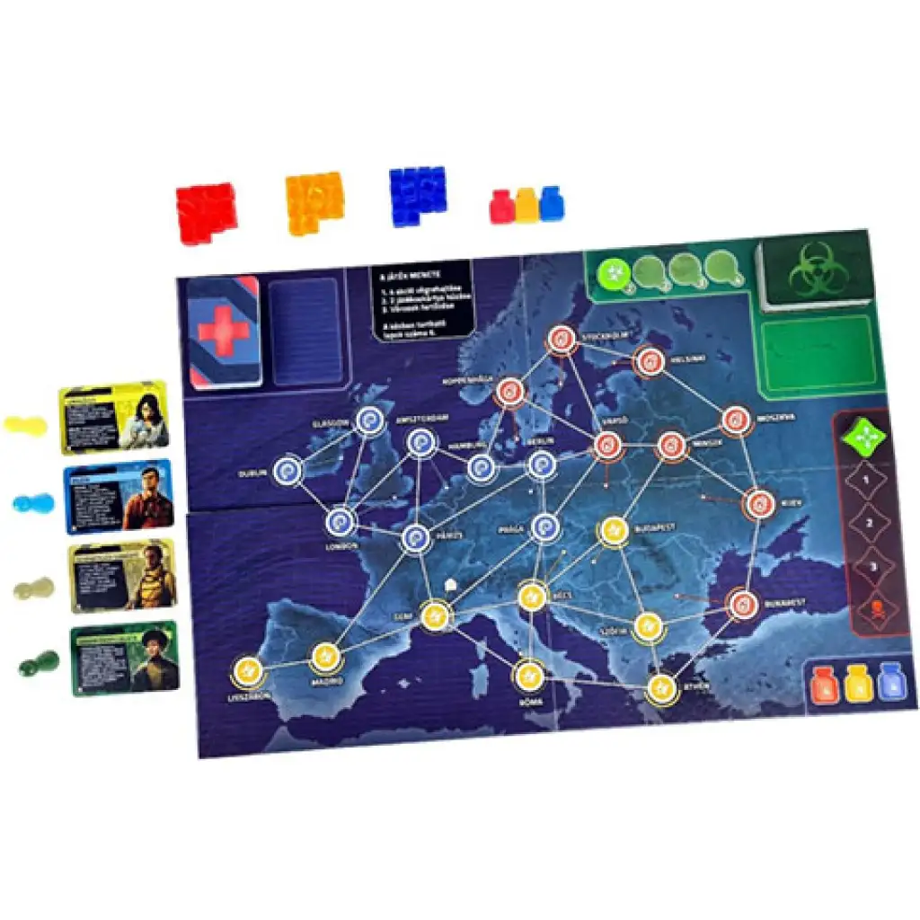 Pandemic: Gefahrenzone - Europa Brettspiel Bild 2