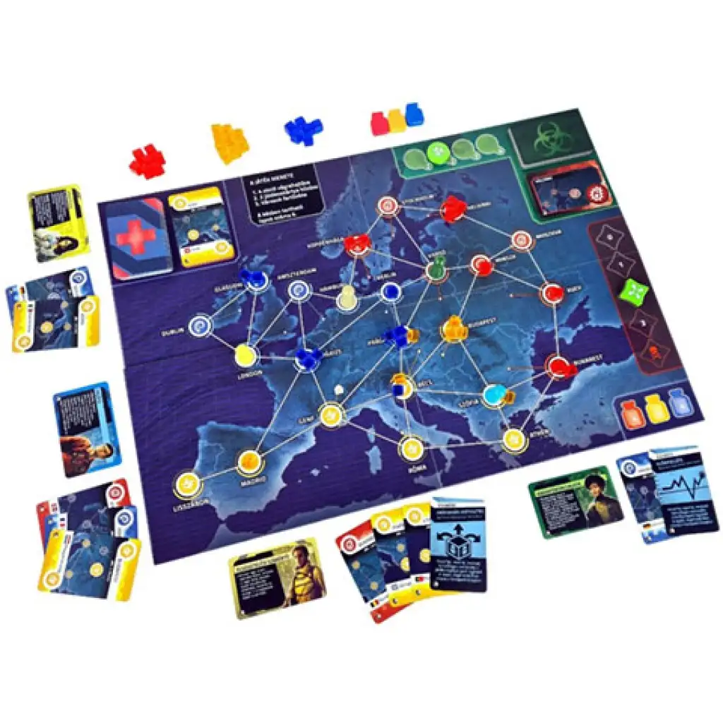 Pandemic: Gefahrenzone - Europa Brettspiel Bild 3