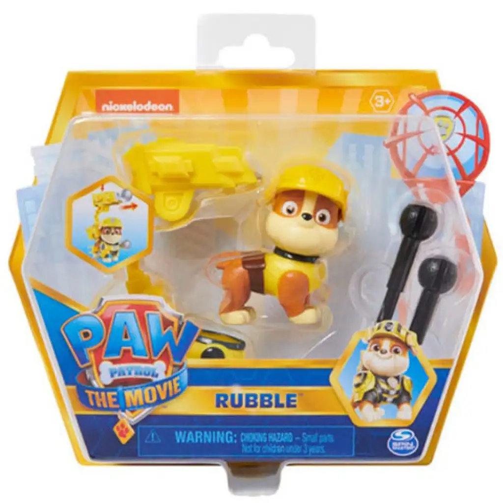 Paw Patrol - Der Film: Rubble Heldenfigur 7cm - Spin Master Bild 1