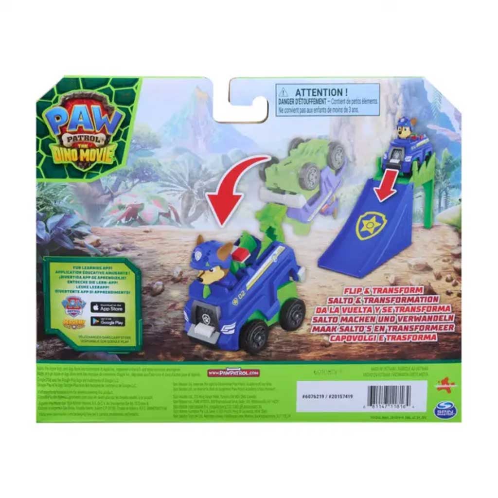 Paw Patrol Dino Kino - Umstürzender Akrobatikfahrzeuge Chase - Spin Master Bild 2