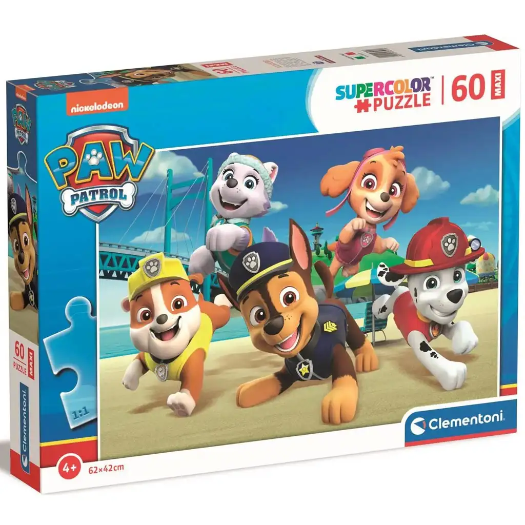 Paw Patrol: Maxi Super Color Puzzle 60 Teile - Clementoni Bild 1